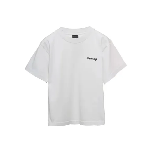 Balenciaga T-Shirt SS23 Loose Fit White Baby