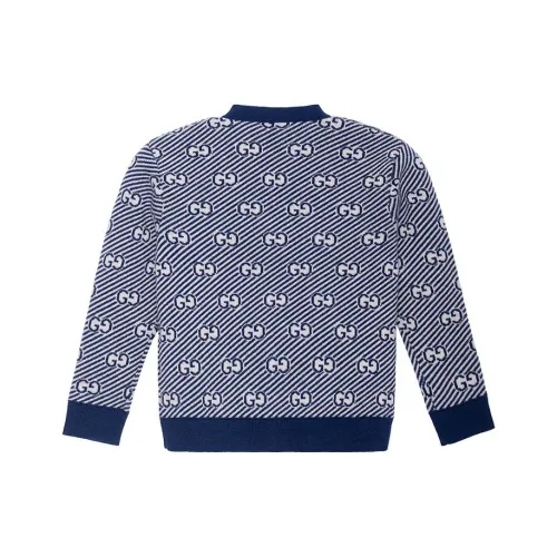 GUCCI Свитер FW21 Синий Белый Многоцветный Детский
