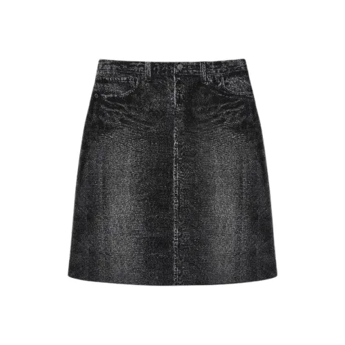 KARL LAGERFELD Повседневный Длинный Юбка Женские Черный