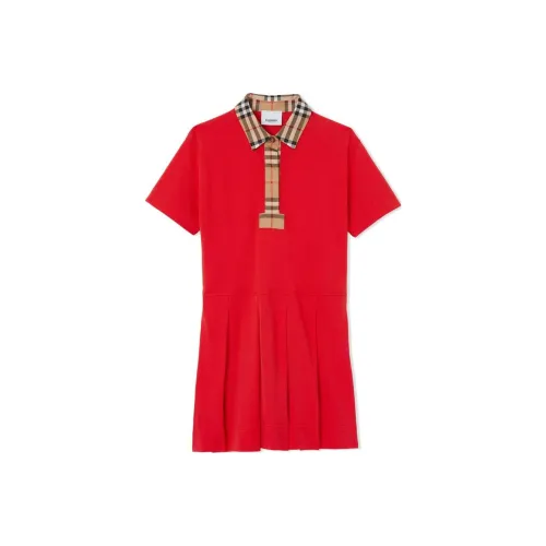 Burberry Red Kids Платья