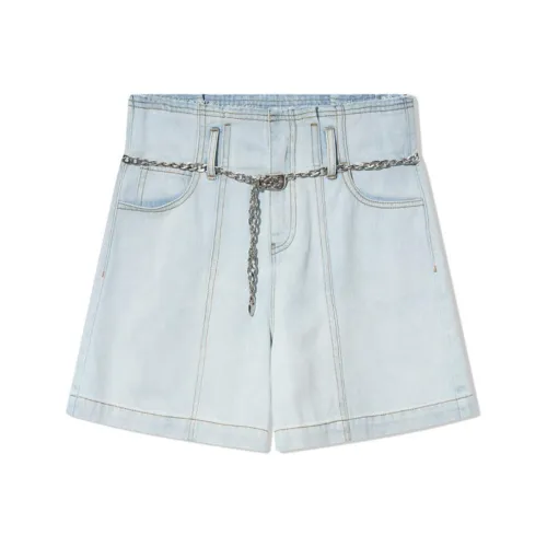 COVERINS Джинсовые шорты Женские Светло-синие