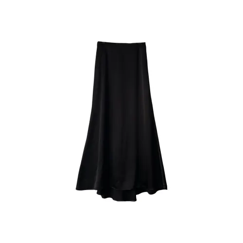 Fuccykee Повседневный Длинный Юбка Женские Черный