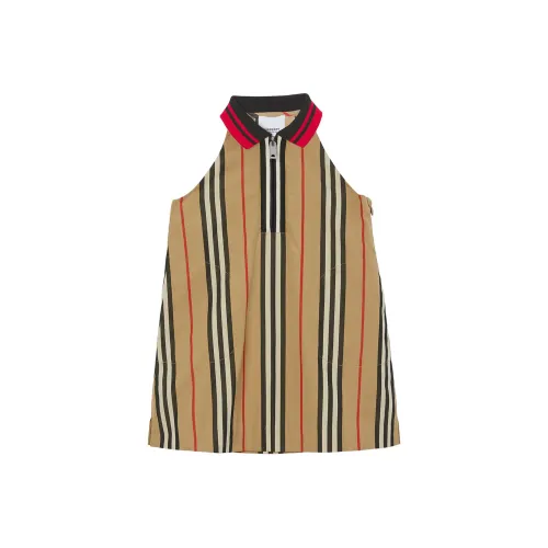 Burberry Бежевые Платья для Детей