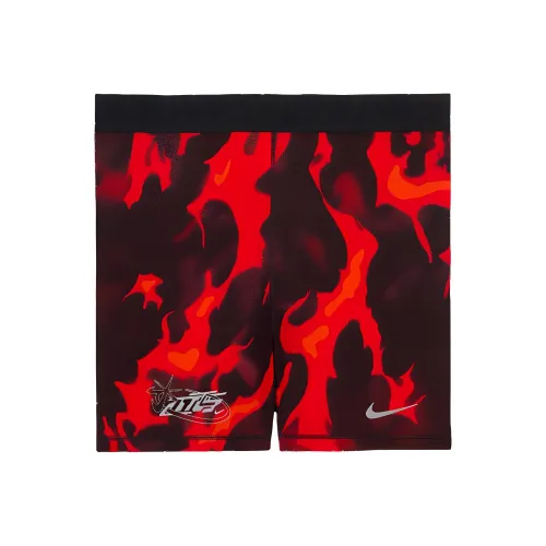 Nike x Megan Thee Stallion совместные спортивные шорты женские красные