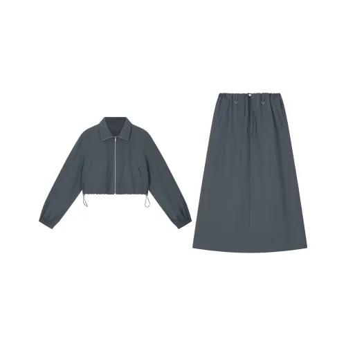 VIMLY Комплект с юбкой Женские Темно-серый