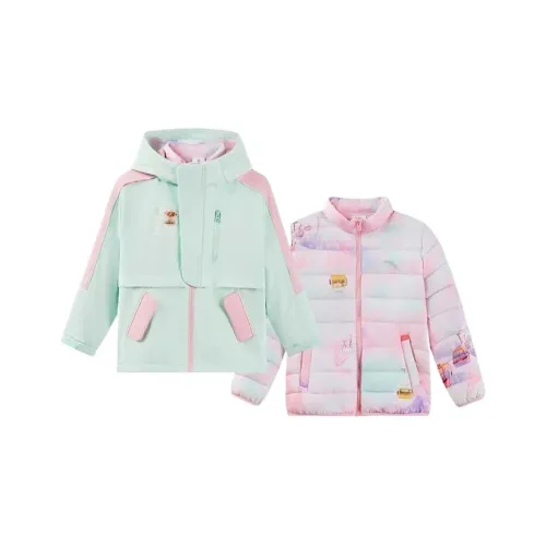 Antakids Пуховик Кристальный Зеленый Полный принт Дети 3-7 лет