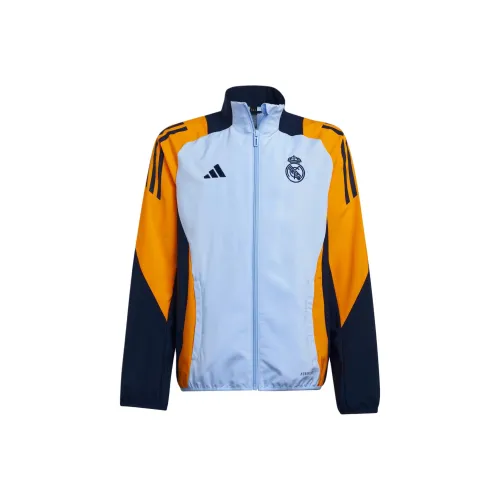 Adidas Куртка Real Madrid SS24 Real Madrid Tiro 24 Соревнование PRESENTATION TRACK TOP Kids Синий Детский