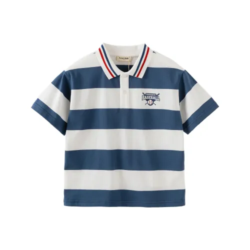 DAVE BELLA Поло Темно-синий Полосы Детское