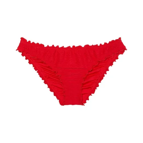 Victoria's Secret Розовый Mix Match Рюш Cheeky Бикини Низ Красный Плавки Женские Lipstick Цвет