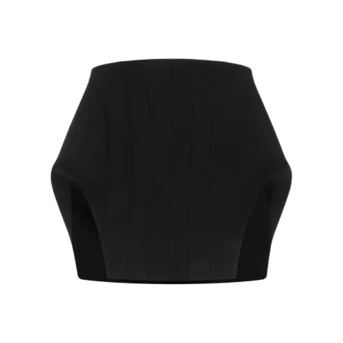 Mugler Повседневные короткие юбки Женские Черный
