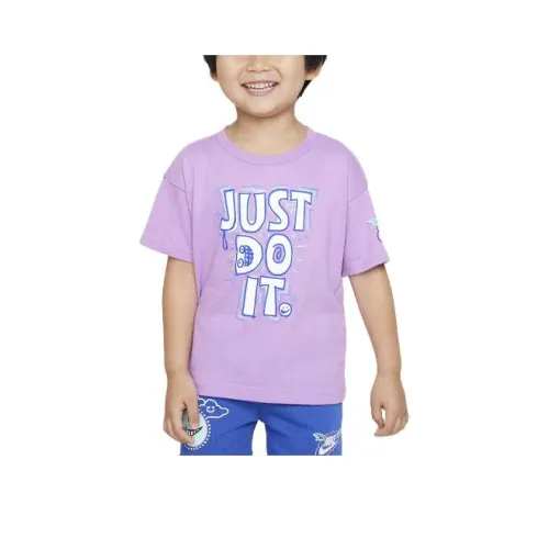 Рубашка Nike T Sportswear 'Art OF Play' Relaxed Graphic Tee Фиолетовая для малышей и детей дошкольного возраста
