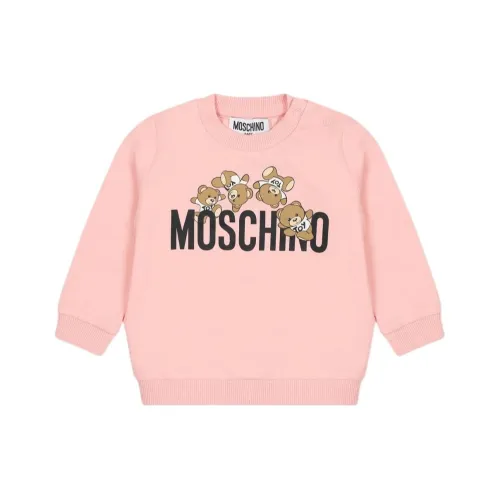 MOSCHINO Свитшот Sweat Рубашка En Coton Тедди Логотип Розовый Infant и Toddler