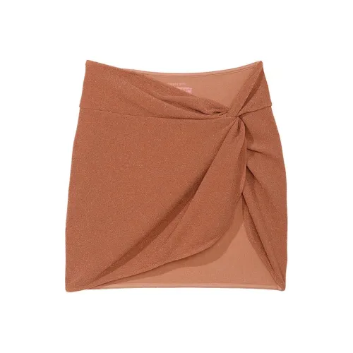 Victoria's Secret Мелкие блестки Мини Sarong Coverup TSS Платья и юбки для плавания Женские Блестящий Baked Sugar