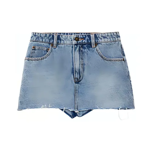 Ed Hardy SS24 Джинсовые короткие юбки Женские Индиго