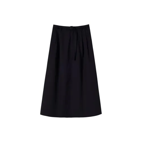 hacikis Повседневный Длинный Юбка Женские Темно-циановый