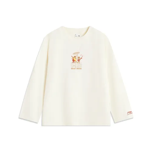 LINING YOUNG Свитшот China Cultural Sports Life Collection Экрю Подростки