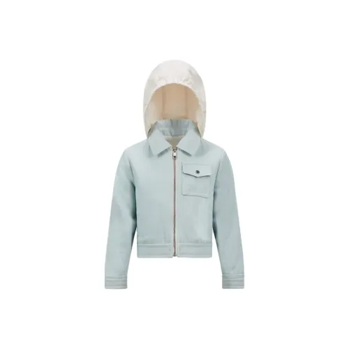 Moncler Куртки и Пальто Светло-Синий Детский