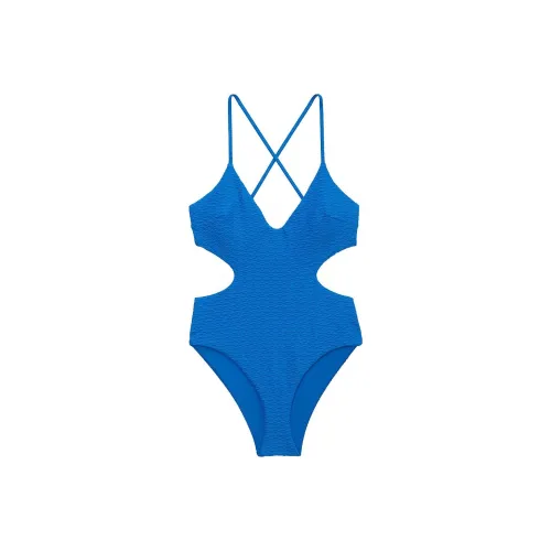 Victoria's Secret Розовый The Cut Out Cheeky One Piece Купальник Синий One Piece Купальник Женские Синий