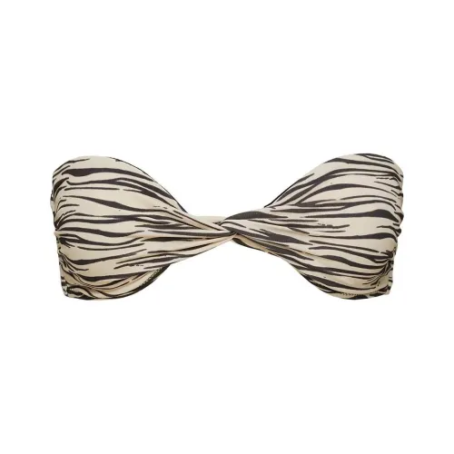 PRINCESS POLLY TAMRALI Бандо Бикини Топ Бикини Женские Зебра Зебровый принт