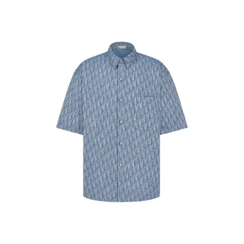 DIOR Мужские Синие Рубашки