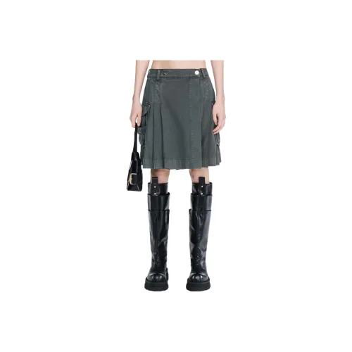 DION LEE SS24 Cargo KILT Короткие юбки карго Женские WASHED MERCURY Ртуть
