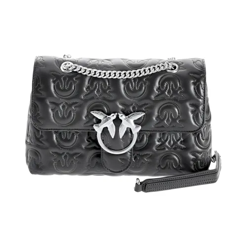 PINKO Puff Овчина Swallow Сумка Сумка-подушка Сумка через плечо Средний Женские Черный