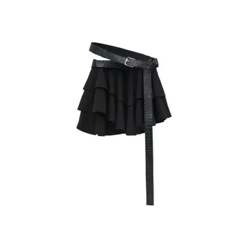 LOEWE SS25 Женская Предсборная Коллекция Повседневные Короткие Юбки Женская Черная
