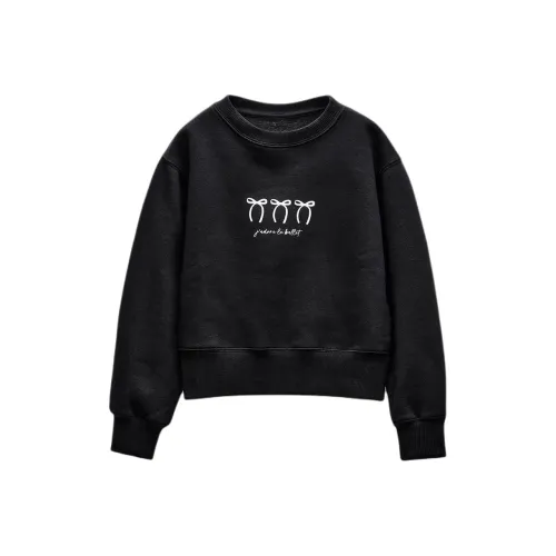 ZARA Черный Школьный возраст Свитшот