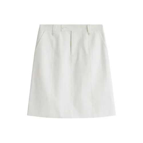 Inman Повседневные короткие юбки Женские Облачный белый