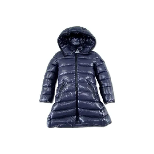 MONCLER Хлопковый пуховик Морской синий Детский