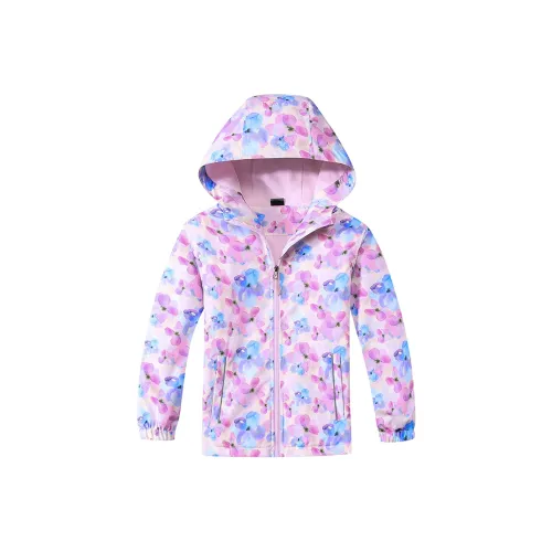 MACBANA Куртки Пальто Розовый Цветок Бабочка Дети Возраст 3-7 Лет