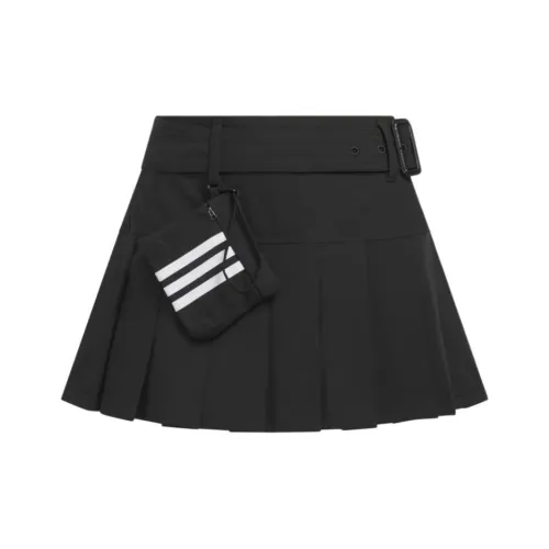Adidas Черные Женские Повседневные Короткие Юбки