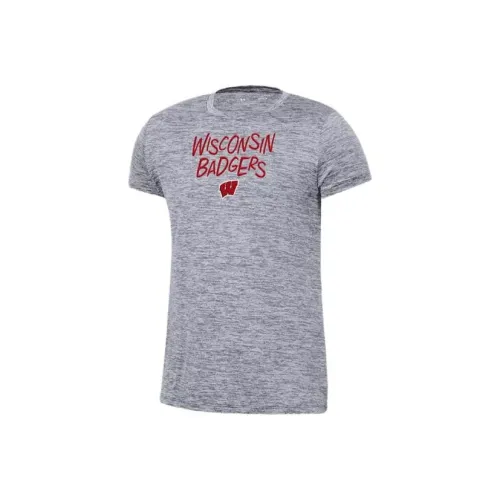 Under Armour Детская одежда Университет OF Wisconsin Madison T-рубашка Детская Серого цвета
