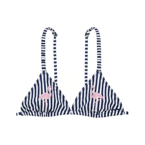 Victoria's Secret Розовый Scrunchie Бикини Треугольный Топ FS Бикини Женские Фламинго Полосы