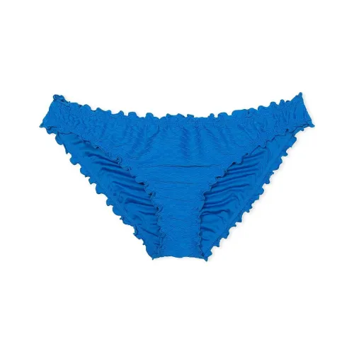 Victoria's Secret Розовый Mix Match Рюш Cheeky Бикини Низ Синий Плавки Женские Синий