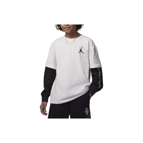 Джордан Белый Kids T-рубашки
