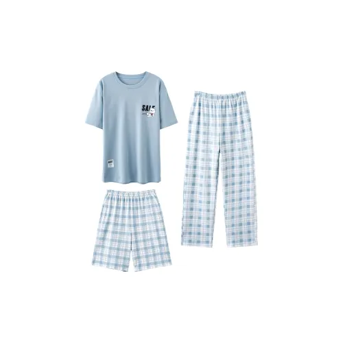 Floating Light Islands Пижама Комплект Мужской Светло-Синий