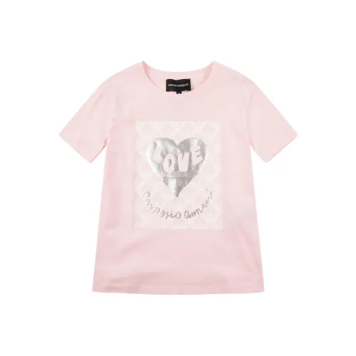 EMPORIO ARMANI T-рубашка Розовая Детская