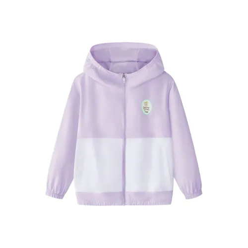 FILA KIDS x YUANTIANZHI LIANMINGKUAN Куртка Светло-фиолетовая для детей 3-7 лет