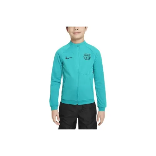 nike FC Barcelona ACADEMY Pro Третье Куртки Пальто Грозовый Синий Детский