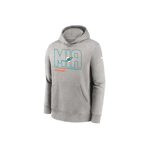 Nike Детская одежда Miami Dolphins Городской Code Толстовка Детская Серый