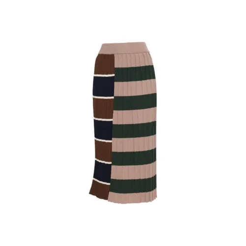 MaxMara Повседневный Длинный Юбка Женская Светлый Умбра