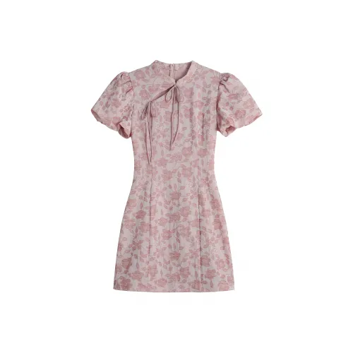 HUULOB Розовый Женские Ципао