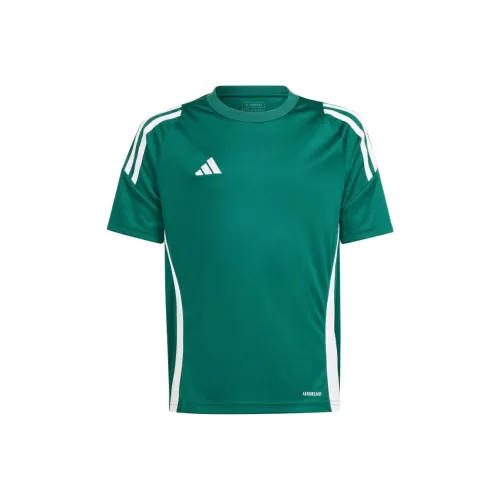 Adidas Tiro 24 T Рубашка Темно-зеленый Белый Подростки