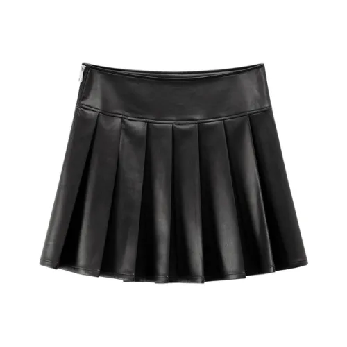 CHUU Повседневные короткие юбки Женские Черный
