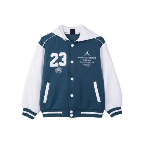 Джордан Куртки и Пальто Синий Белый