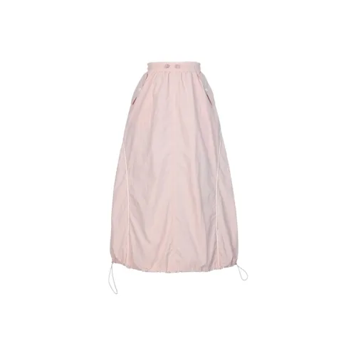 Snbl Розовые Женские Повседневные Длинные Юбки