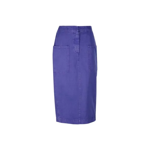 MaxMara Повседневный Длинный Юбка Женские Фиолетовый