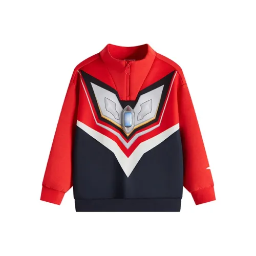 Antakids x Ultraman Совместное издание Толстовка Оранжево-красная для детей 3-7 лет