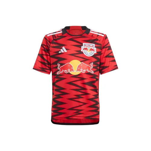 Adidas T-Shirt New York Red Bulls 24 25 Дом Джерси Университетский Красный Команда Подростки
